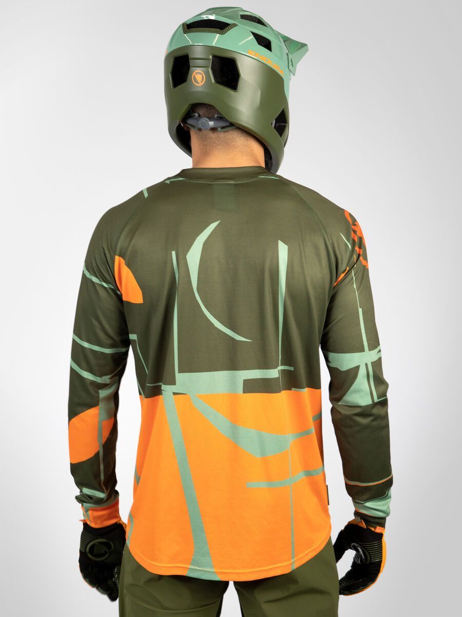 Endura MT500 Druck T-Shirt LTD (langarm), olivgrün - Bild 4