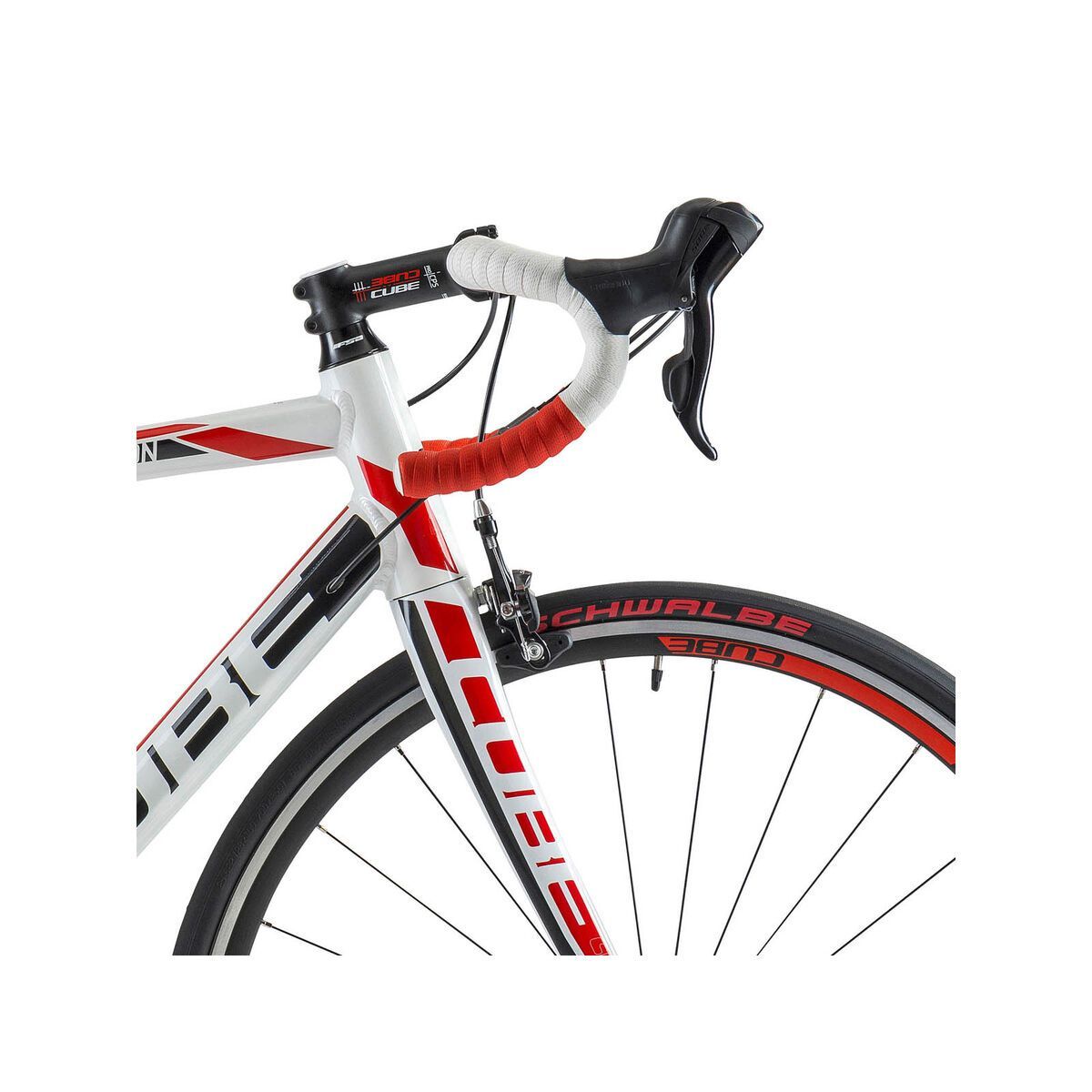 Cube Peloton, white/red print - Bild 5