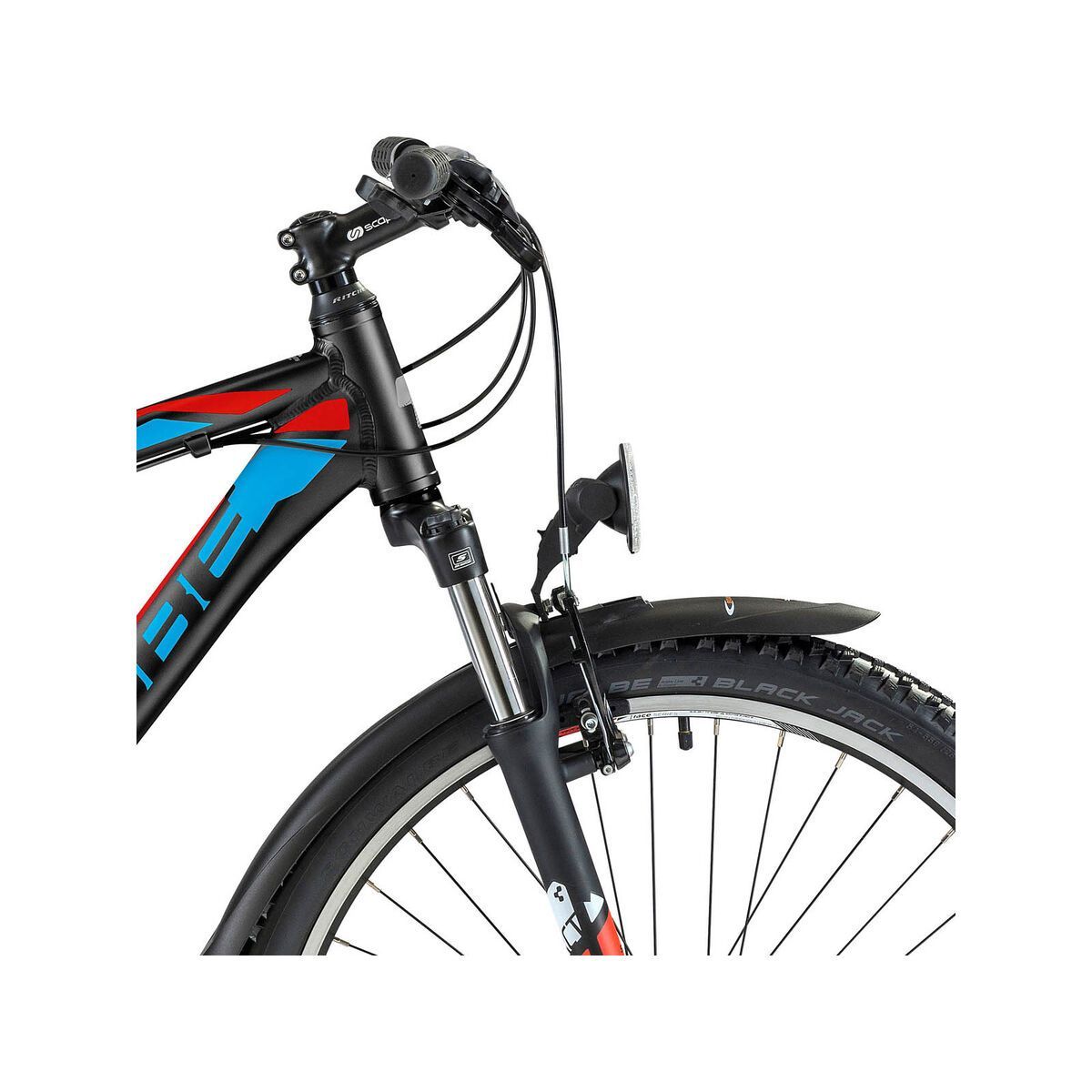 Cube Aim Street, black/neonred/blue - Bild 5