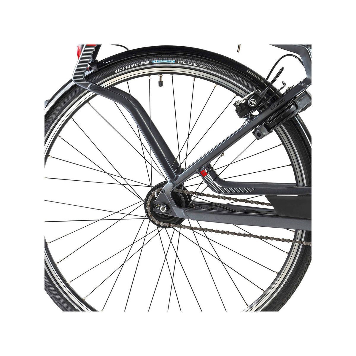 Cube Travel Hybrid Pro Lady, anthrazit/black/white/red - Bild 4