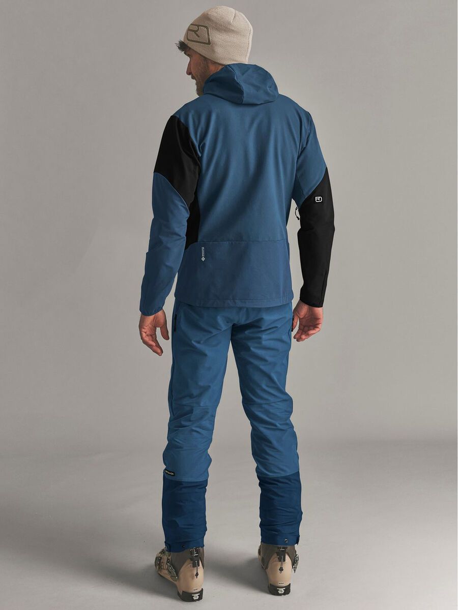 Ortovox Ortler Softshell Plus Jacket M, blue nunatak - Bild 5