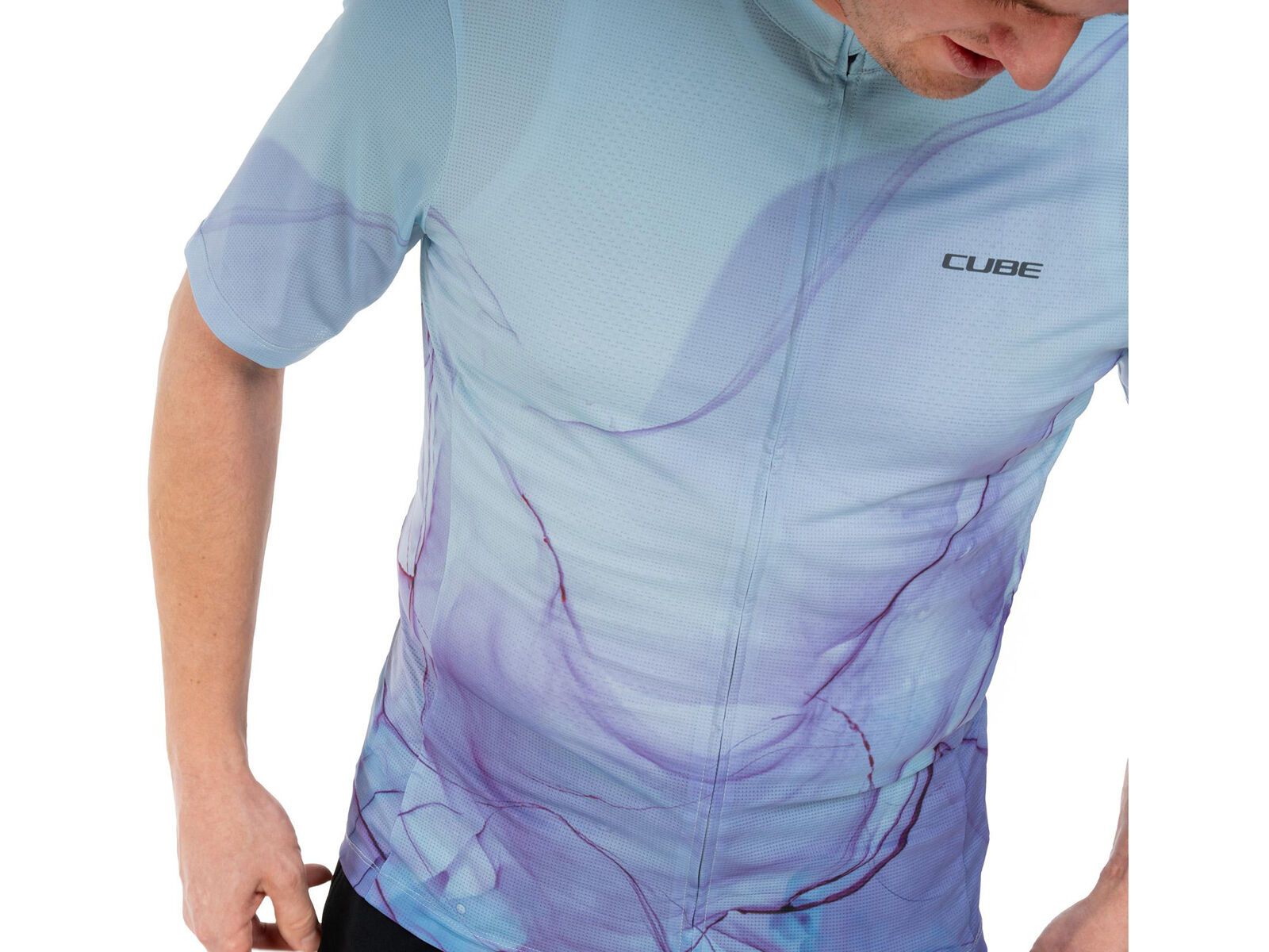 Cube Trikot CMPT Artline kurzarm, blue´n´purple - Bild 3