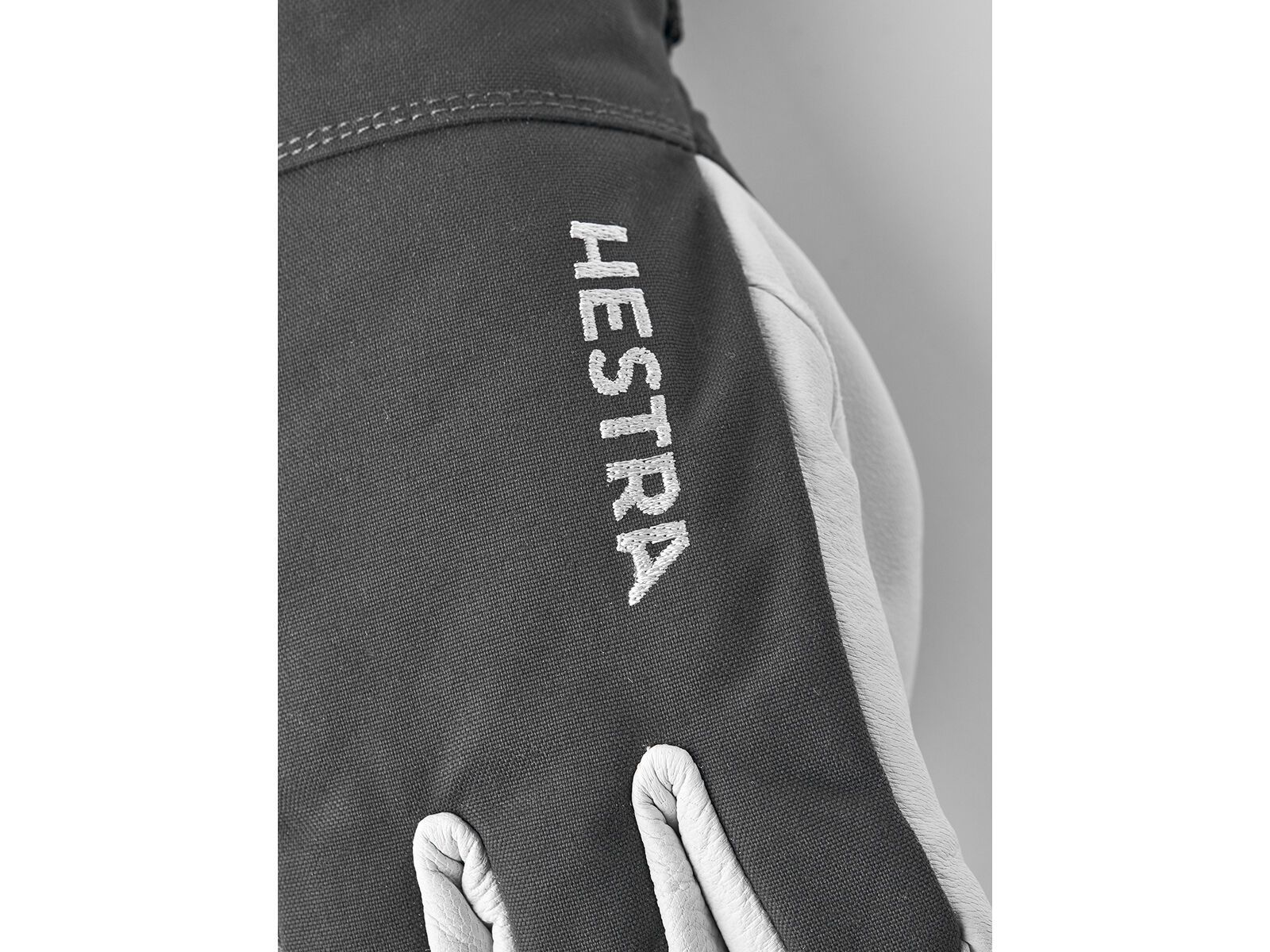 Hestra Army Leather Heli Ski 5 Finger, grey - Bild 5