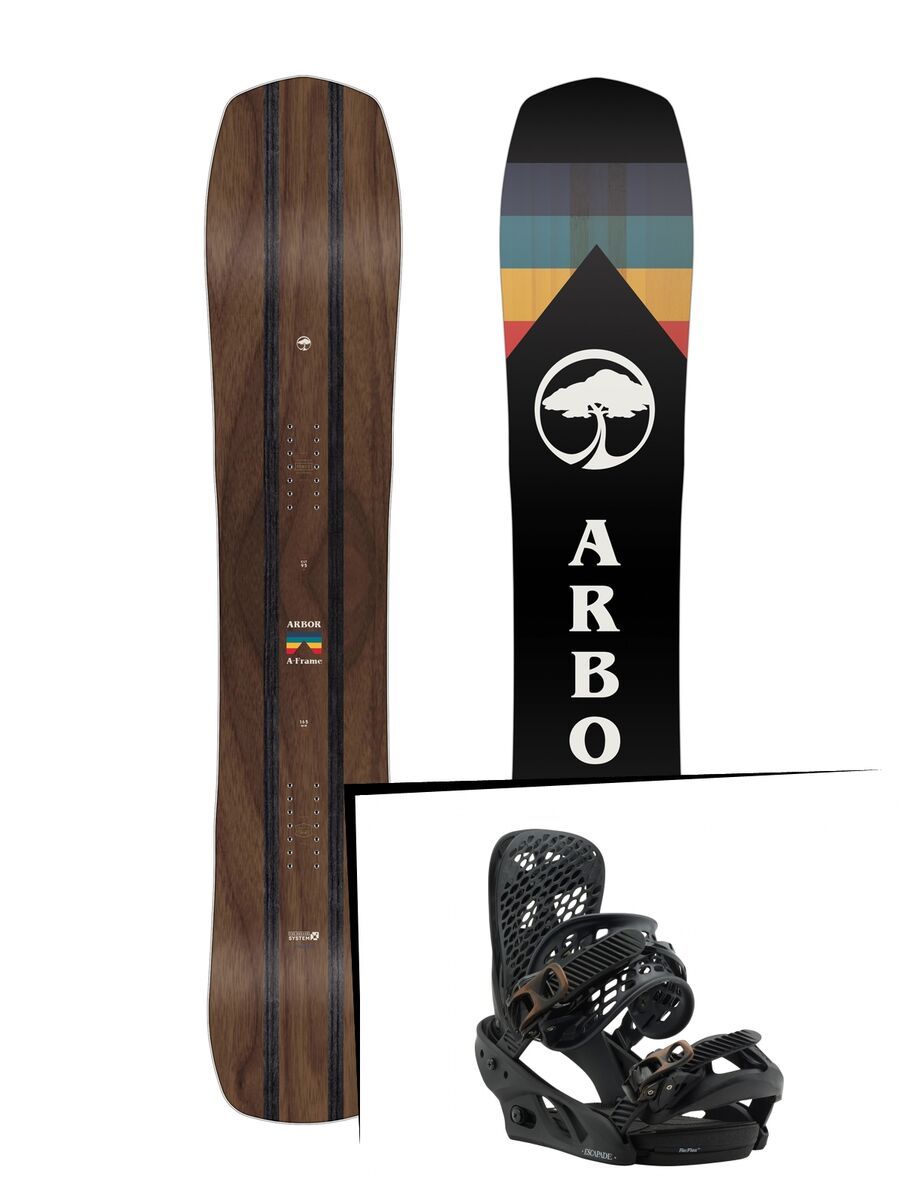 Set: Arbor A-Frame 2019 + Burton Escapade black n bronzed - Bild 1