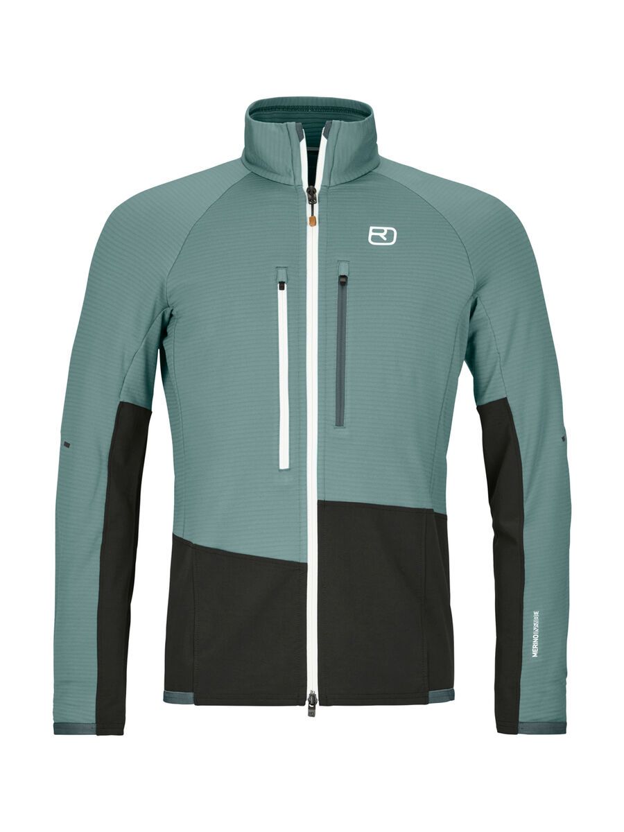 Ortovox Merino Fleece Rib Jacket M, arctic grey - Bild 1