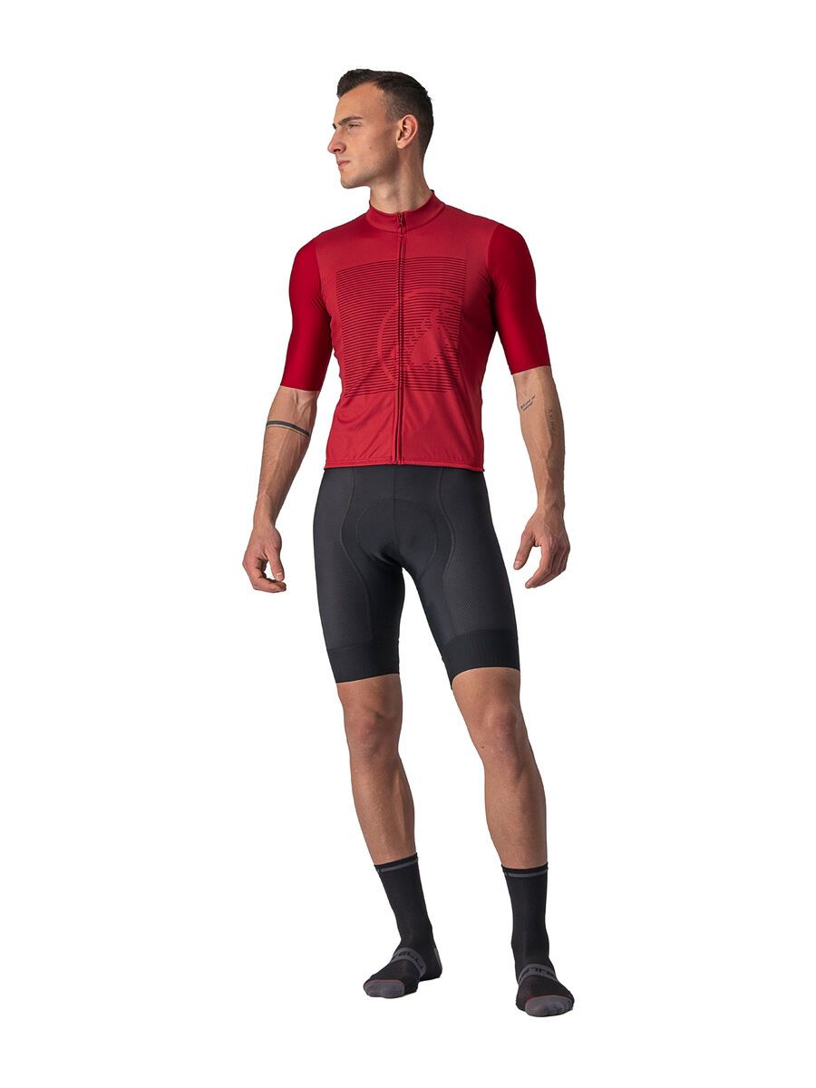 Castelli Bagarre Jersey, pro red/bordeaux - Bild 3