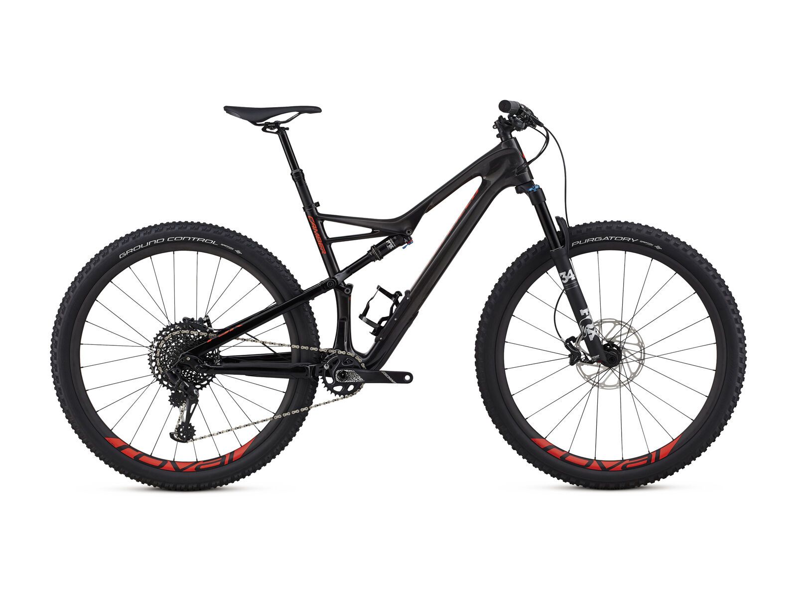 Specialized Camber Expert Carbon 29, gloss carbon/red flake tint carbon/rocket red - Bild 1