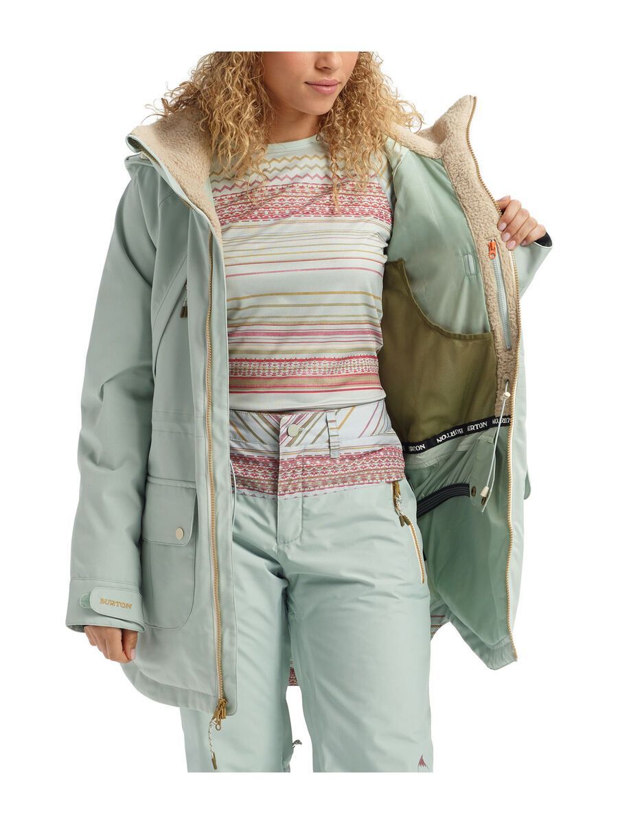 Burton Women's Prowess Jacket, aqua grey/aqua grey revel stripe - Bild 3