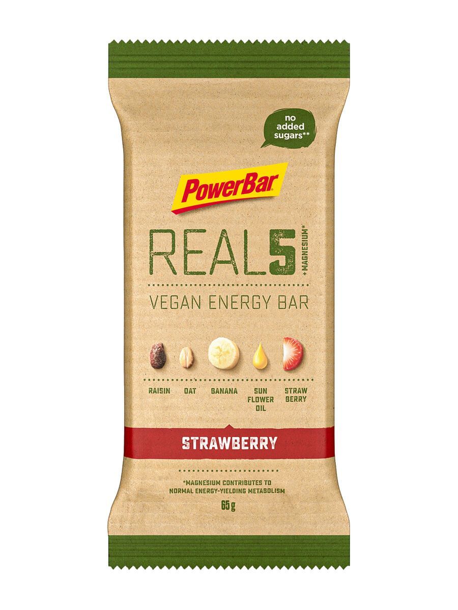 PowerBar Real5 Vegan Energy Bar - Strawberry Raisin - Bild 1