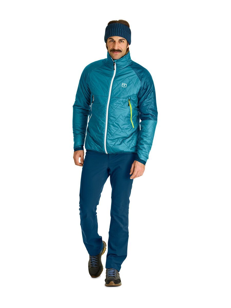 Ortovox Swisswool Piz Vial Jacket M, mountain blue - Bild 4