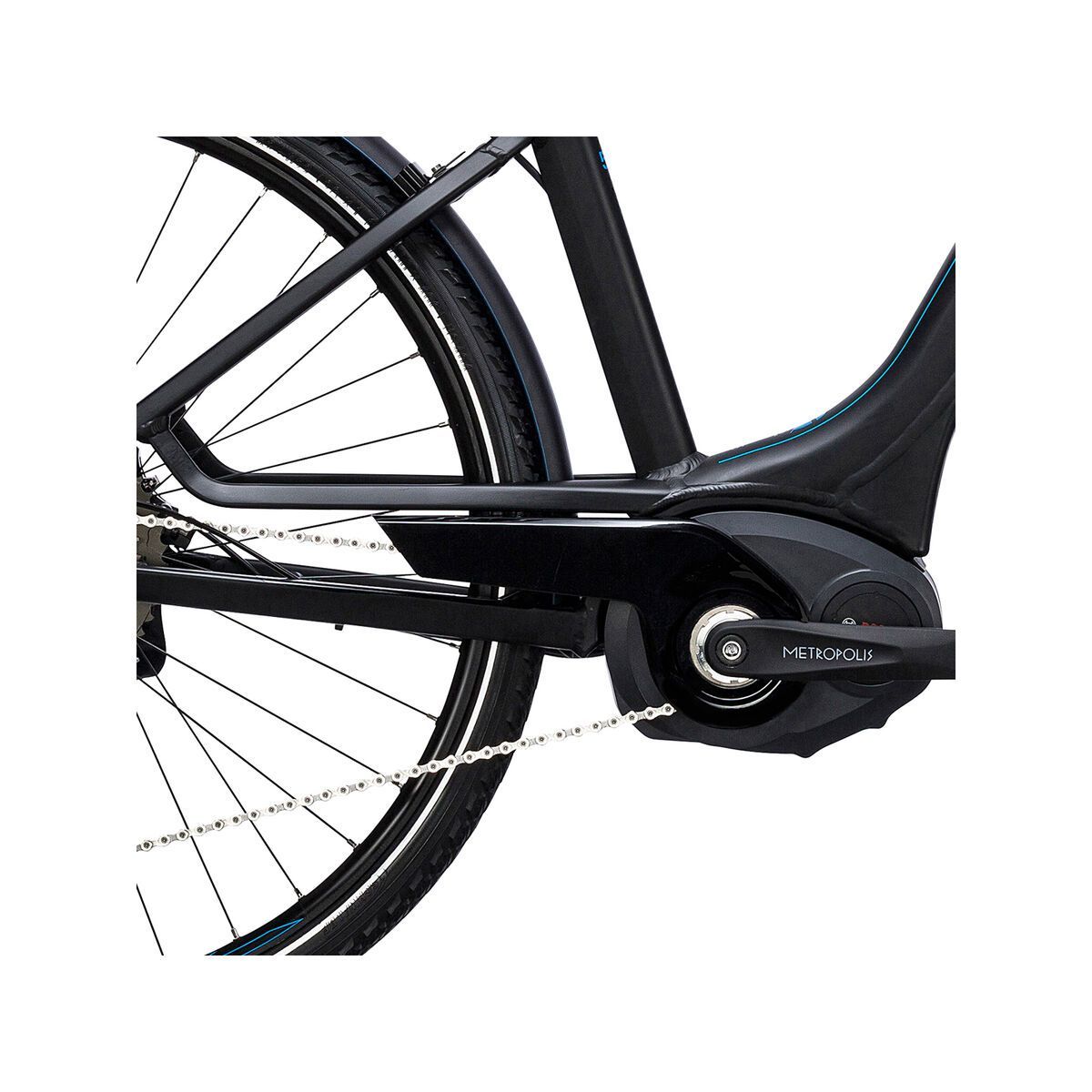 Cube Touring Hybrid SL 500 Easy Entry, black´n´flashblue - Bild 3