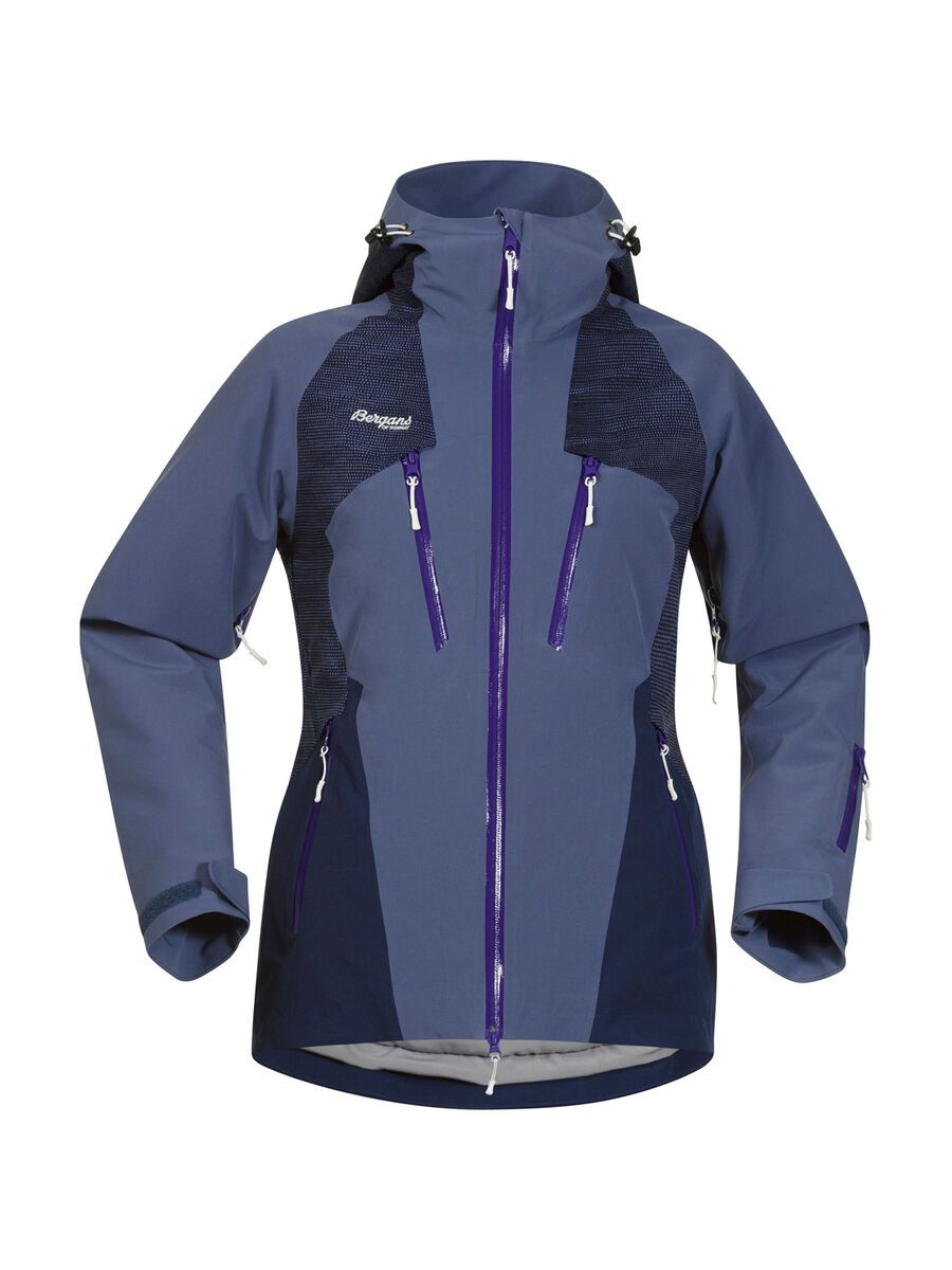 Bergans Oppdal Insulated Lady Jacket, dusty blue / navy / funky purple - Bild 1