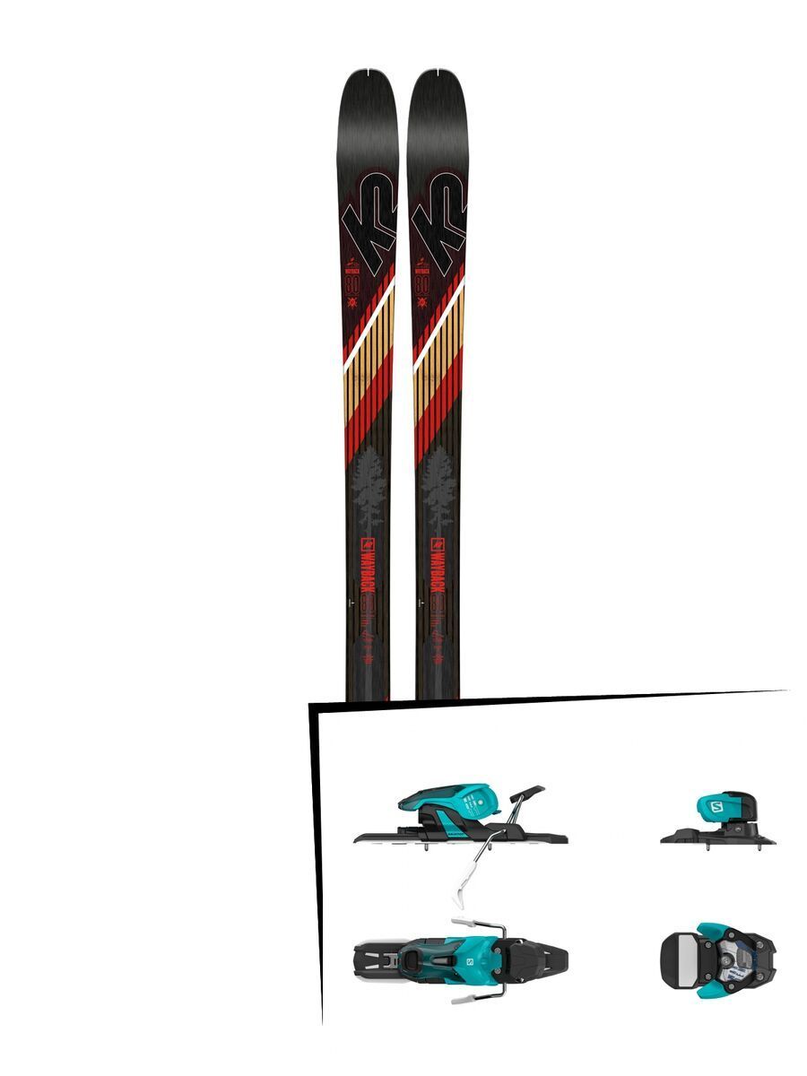 Set: K2 SKI Wayback 80 2019 + Salomon Warden 11 turquoise/black - Bild 1
