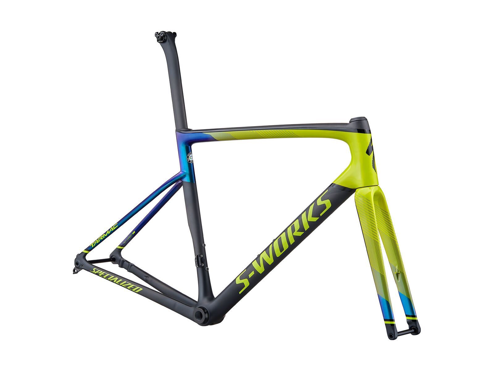 Specialized S-Works Tarmac Disc Frameset, gloss hyper/oil chameleon/tarmac black/carbon - Bild 1