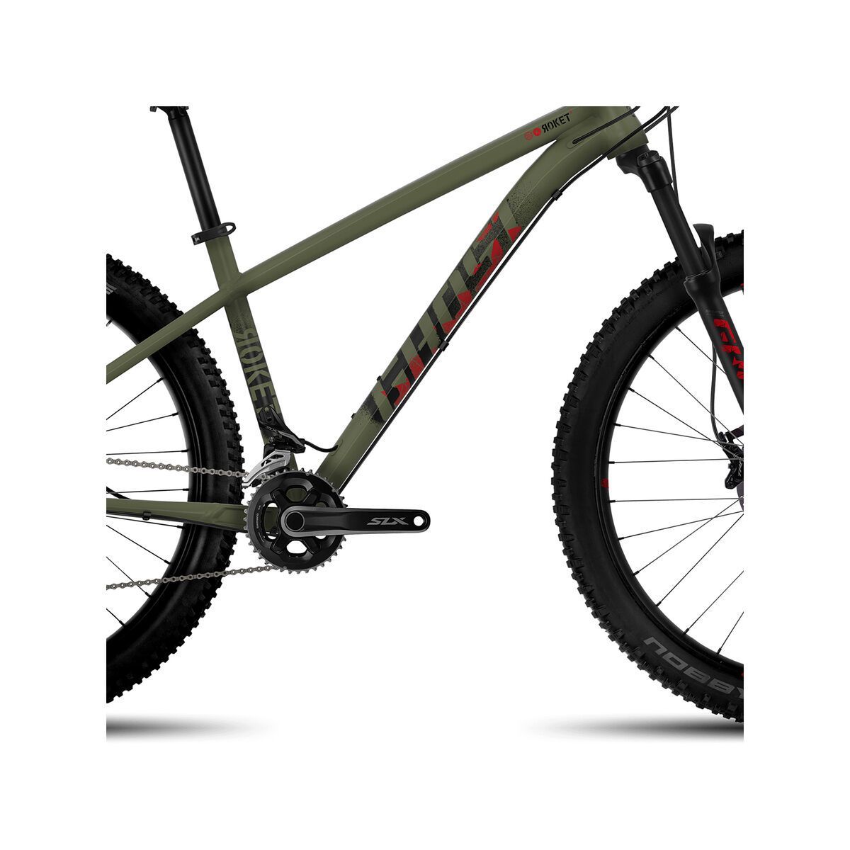 Ghost Roket 5 AL, army green/night black/riot red - Bild 3