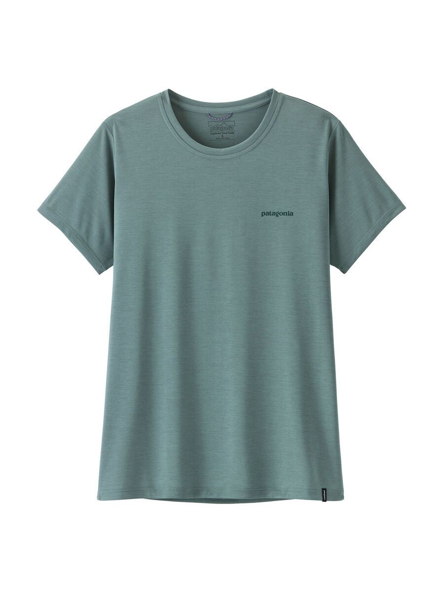 Patagonia Women's Capilene Cool Daily Shirt - Boardshort Logo, blue sage/light blue sage x-dye - Bild 1