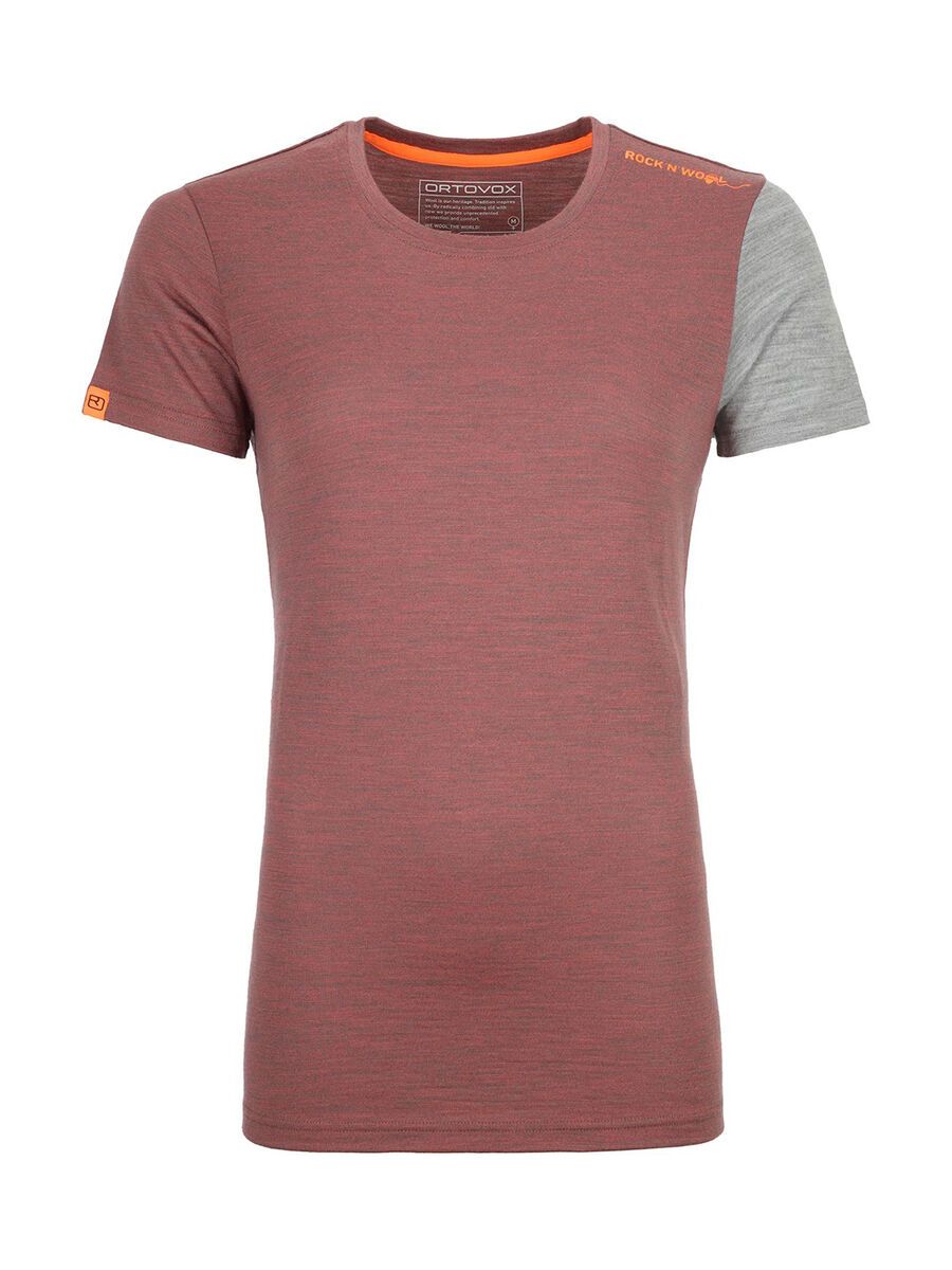 Ortovox 185 Merino Rock'n'Wool Short Sleeve W, blush blend - Bild 1