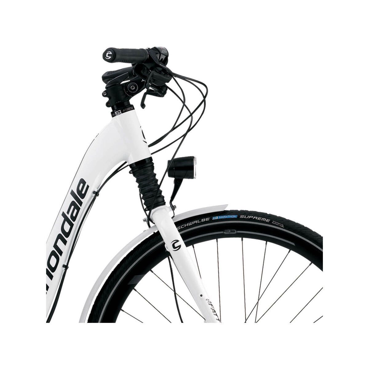 Cannondale E-Series 1 Headshok Step Trough Alfine 300Wh. New HMI, magnesium white gloss - Bild 5