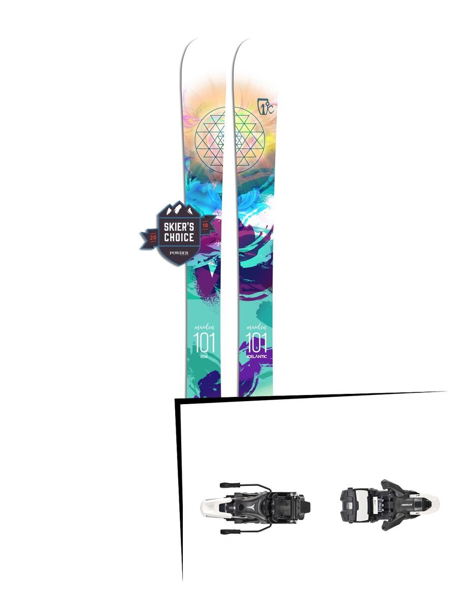 Set: Icelantic Maiden 101 2018 + Atomic Shift MNC 13 black/white - Bild 1