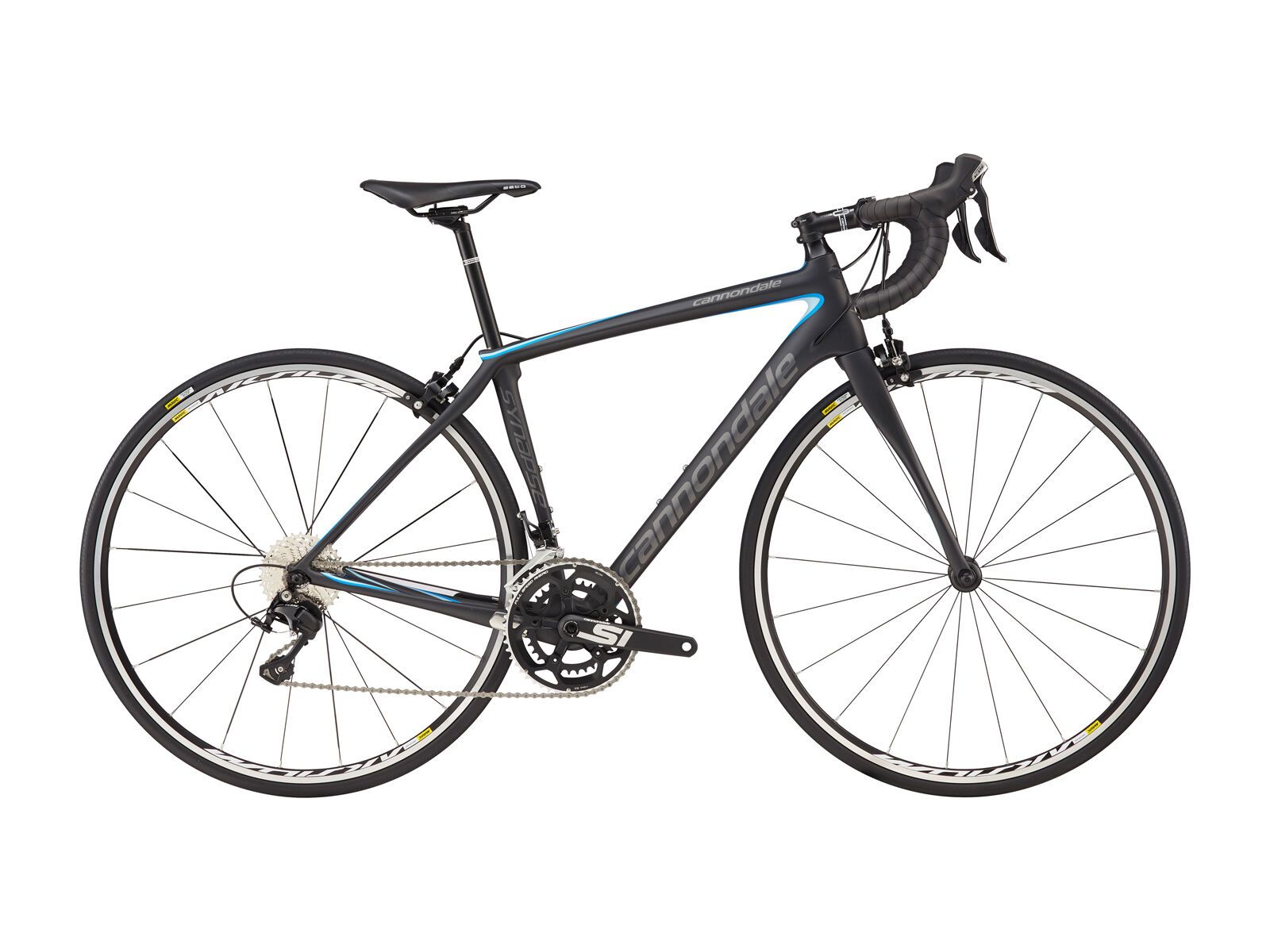 Cannondale Synapse Carbon Women's 105, nearly black w/ ultra blue and atmosphere blue - matte (NBL) - Bild 1