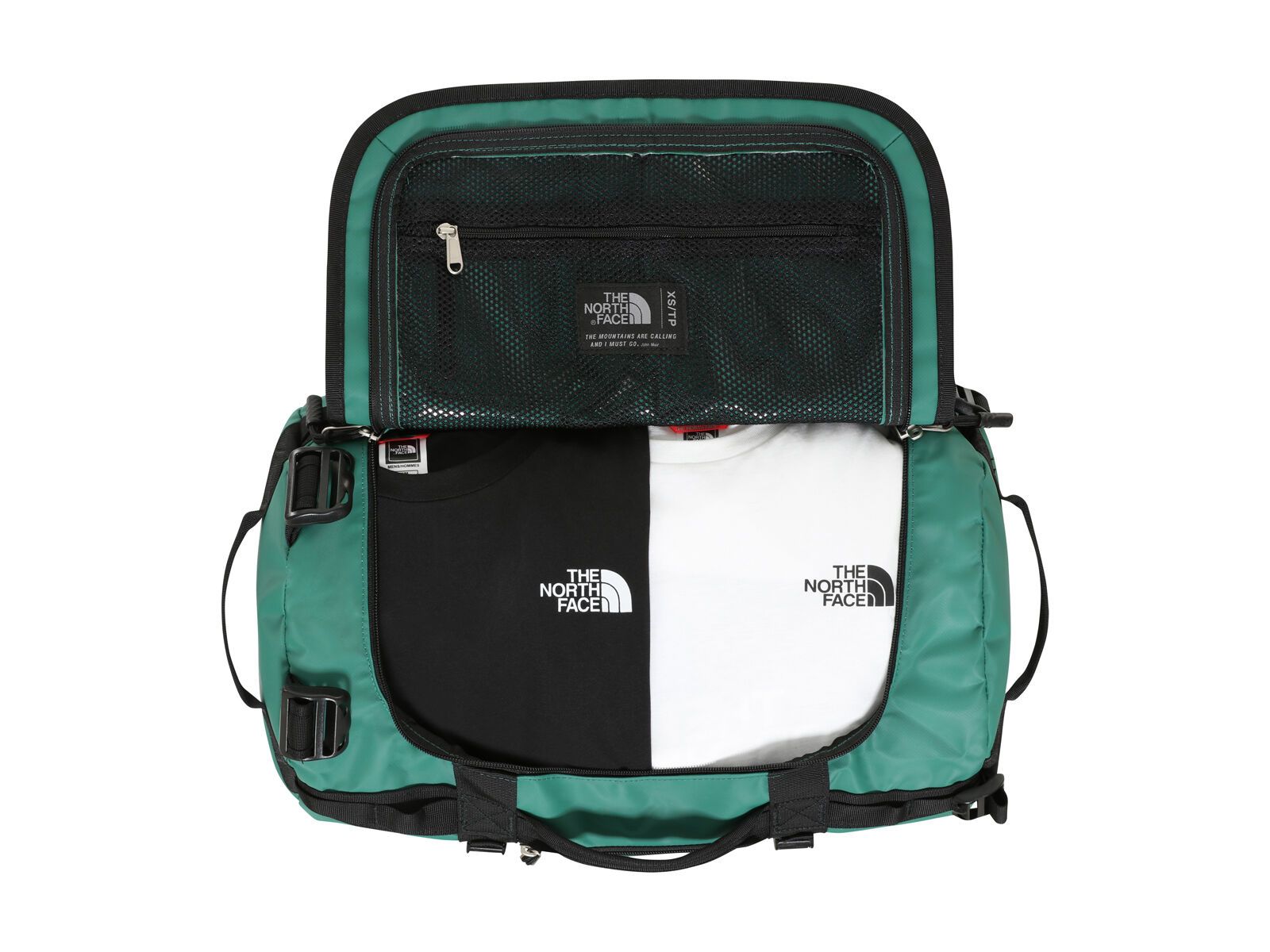 The North Face Base Camp Duffel - Extra Small, evergreen/tnf black - Bild 3
