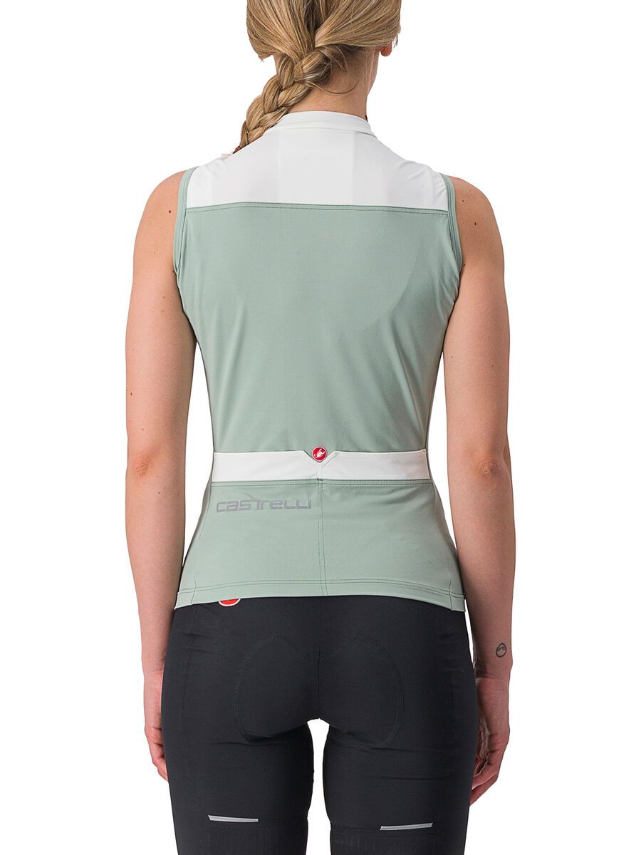 Castelli Solaris Sleeveless Jersey, defender green/ivory - Bild 2