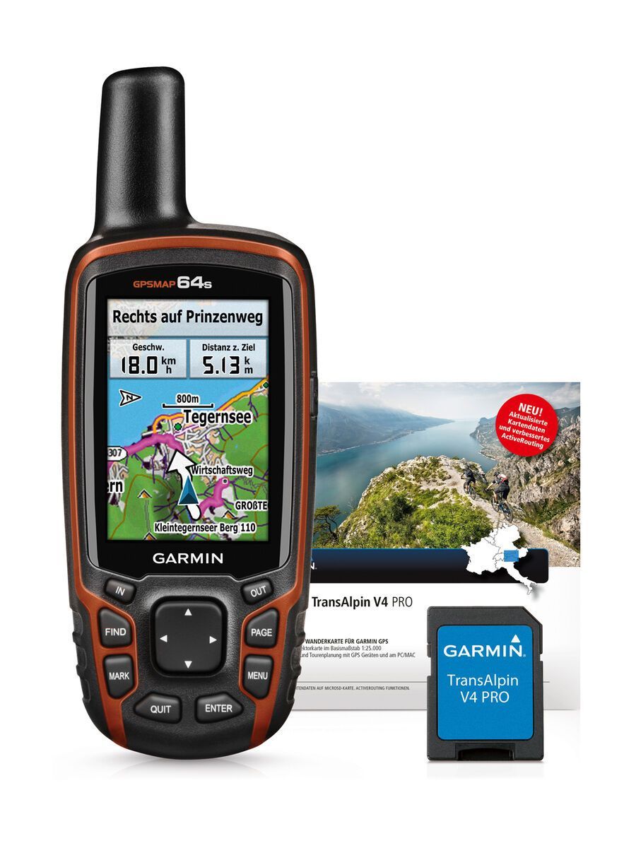 *** 2. Wahl *** Garmin GPSMap 64 s (Bundle mit TransAlpin V4 Pro) - GPS-Gerät | - Bild 2