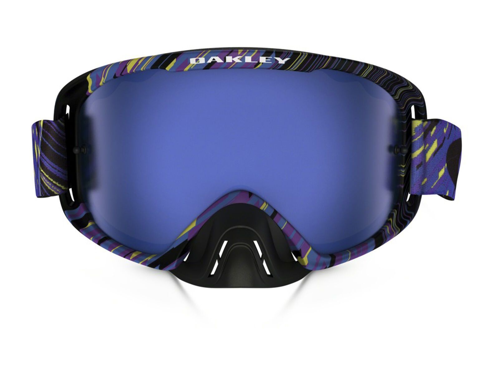 Oakley O2 MX inkl. Wechselscheibe, rain of terror blue purple/Lens: black ice iridium - Bild 2