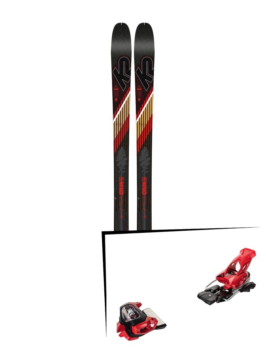 Set: K2 SKI Wayback 80 2019 + Tyrolia Attack² 18 X GW red - Bild 1