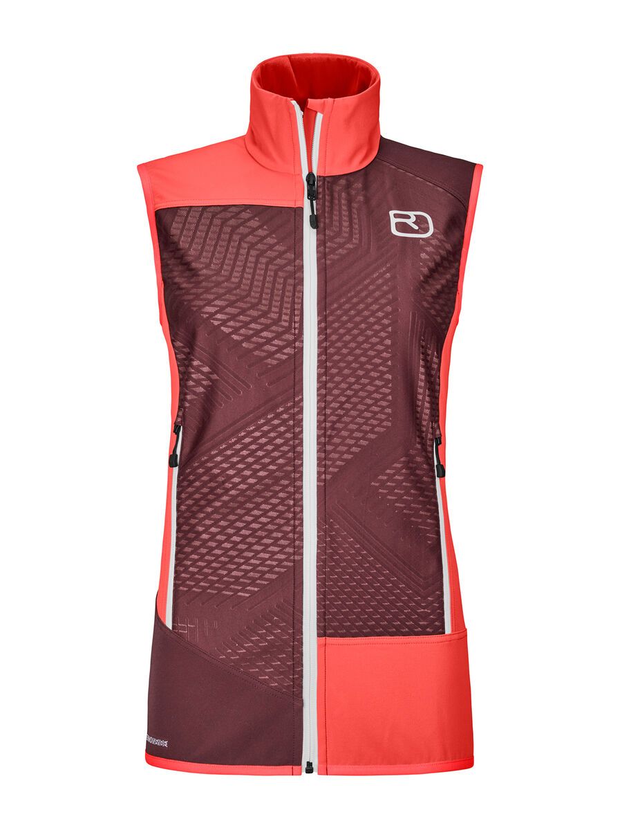 Ortovox Merino Naturtec Light Col Becchei Vest W coral S 6001600007