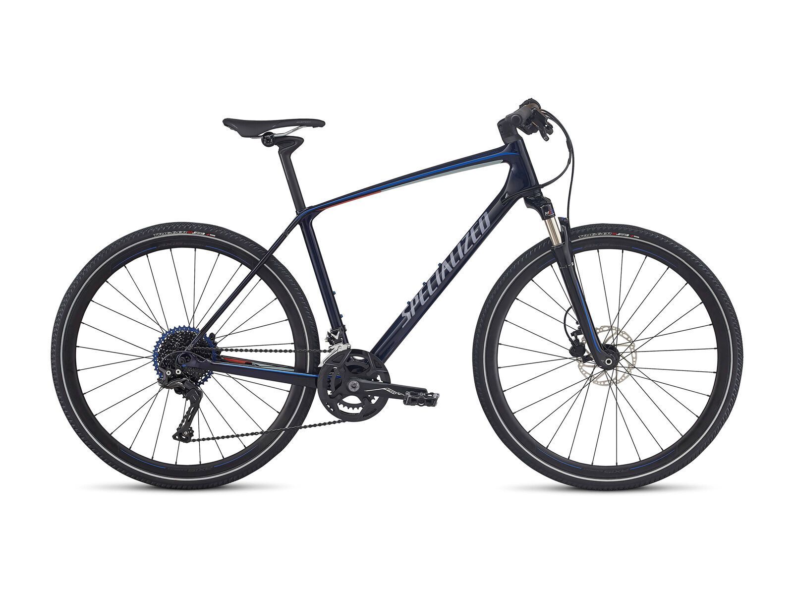 Specialized Crosstrail Expert Carbon, blue tint/baby blue/nordic red - Bild 1