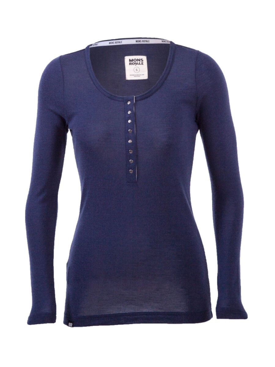 Mons Royale Pop Pop Top, navy - Bild 1