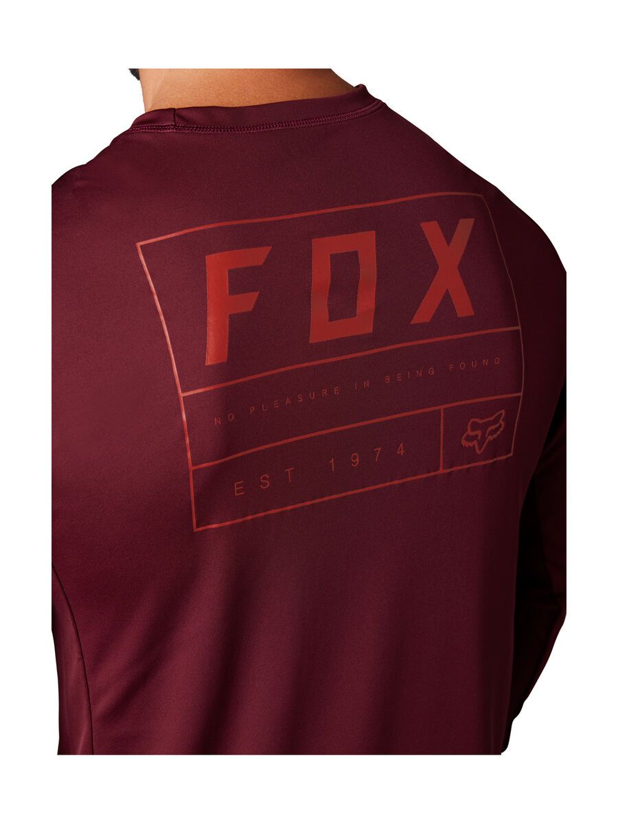 Fox Ranger LS Jersey Swath, dark maroon - Bild 4