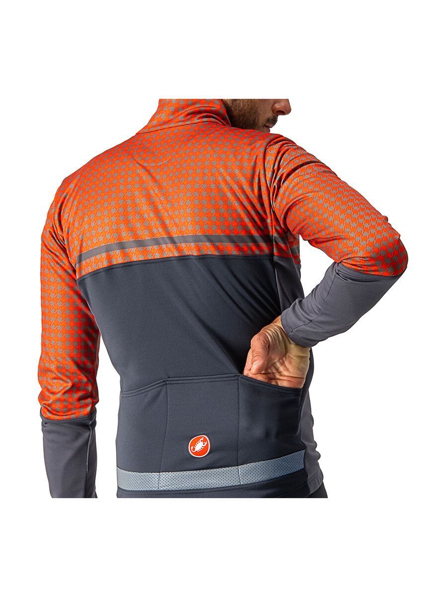 Castelli Finestre Jacket, dark gray/fiery red - Bild 5