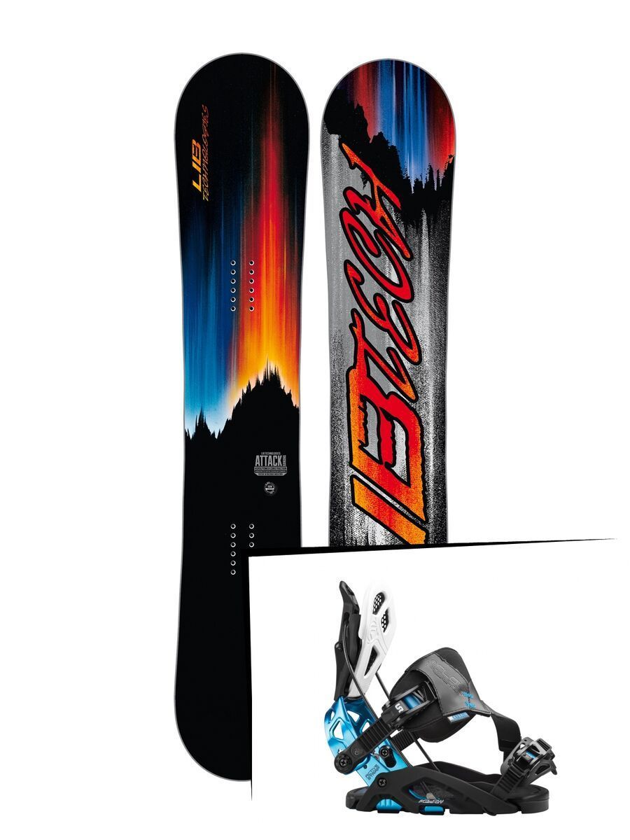 Set: Lib Tech Attack Banana 2017 + Flow Fuse-GT Hybrid (1513136S) - Bild 1