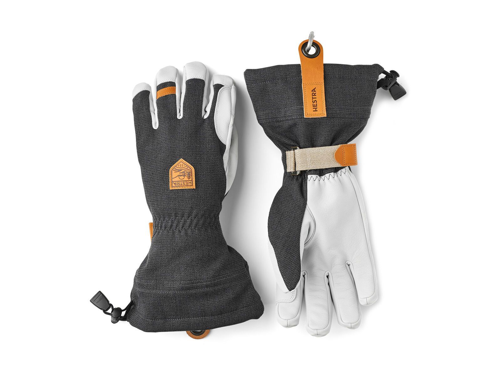 Hestra Army Leather Patrol Gauntlet 5 Finger, charcoal - Bild 1