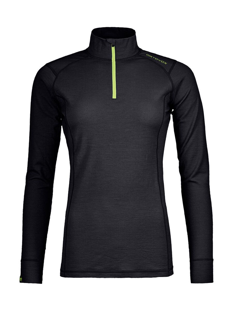 Ortovox 145 Merino Ultra Zip Neck W, black raven - Bild 1