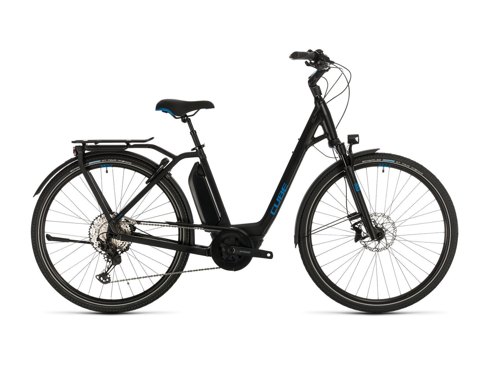 Cube Town Sport Hybrid EXC, black´n´blue - Bild 1