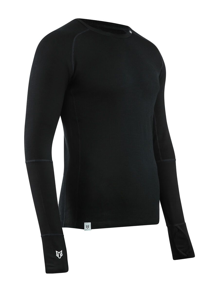 Woolf Merino Svarthetta Performance LS, black - Bild 2