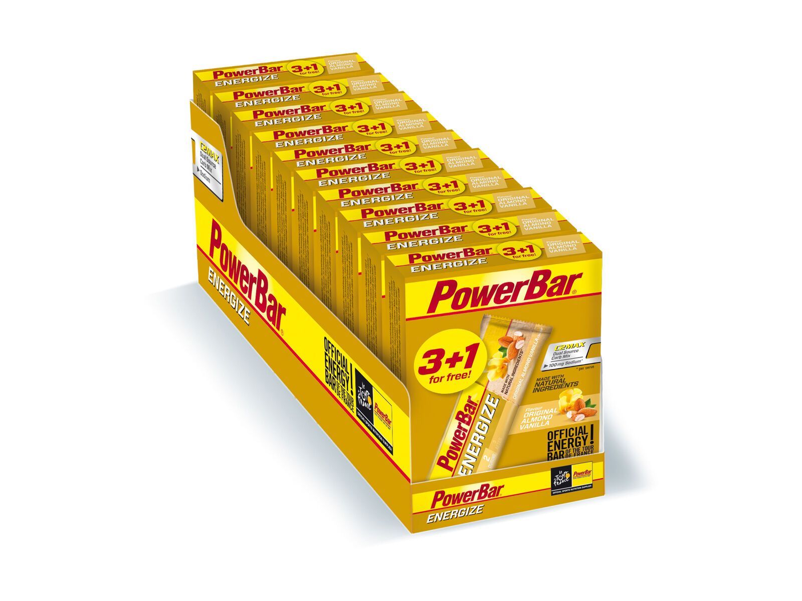 PowerBar Energize Multipack 10x4 - Almond Vanilla - Bild 1