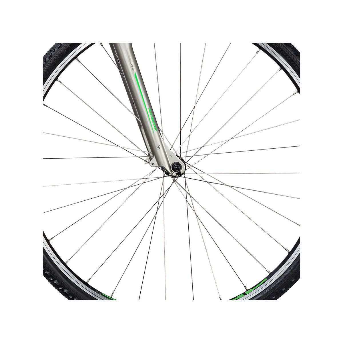 Cube Curve Trapeze, silver´n´flashgreen - Bild 2