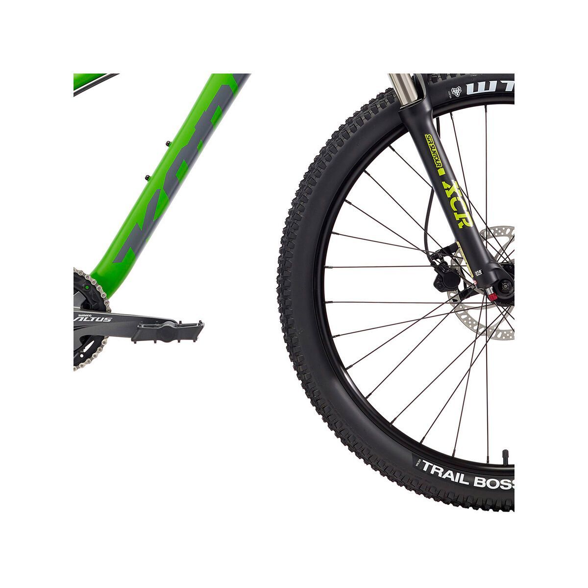 Kona Fire Mountain 26, matt green & lime w/ gray & lime decals - Bild 4