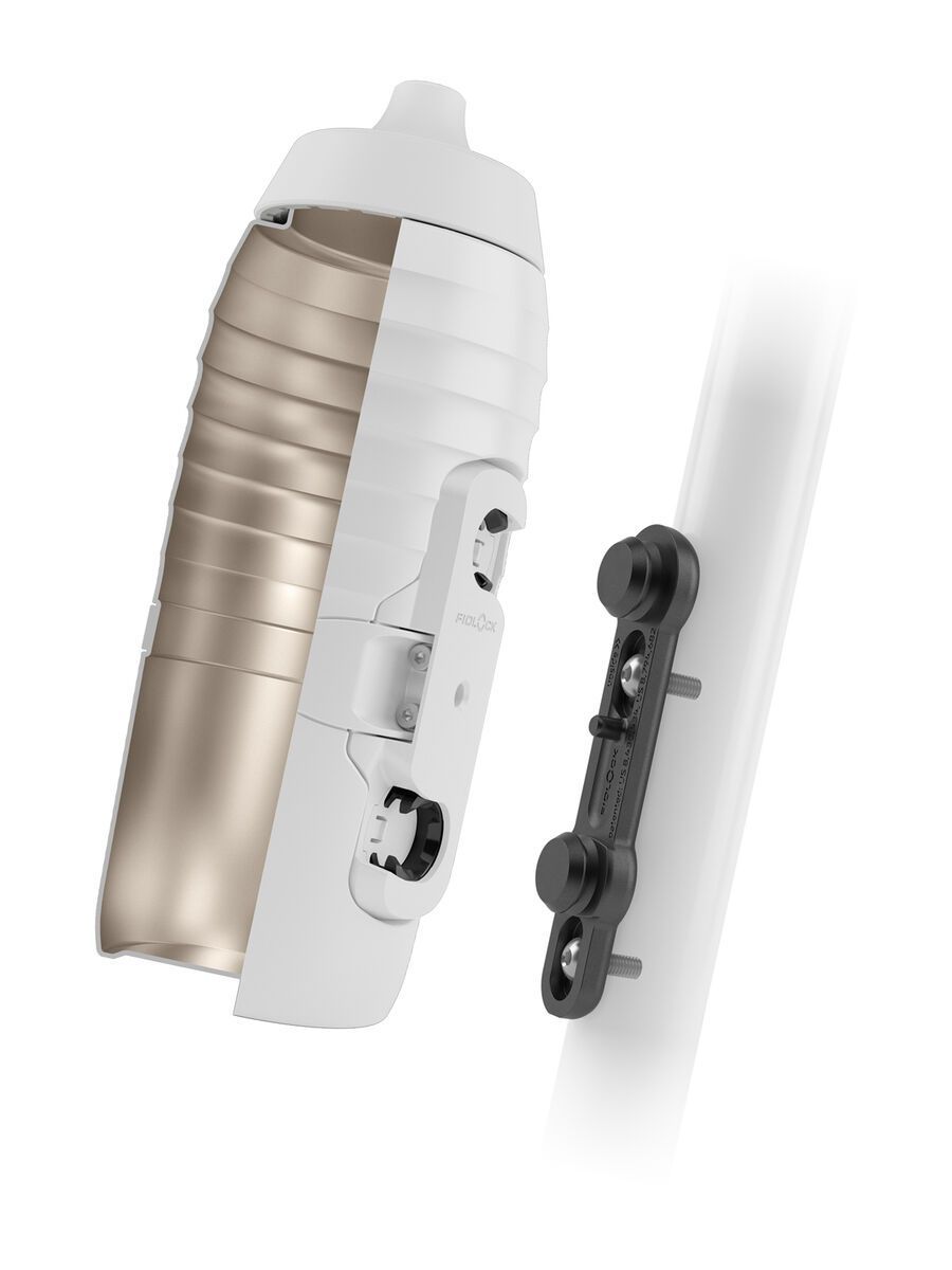 Fidlock Twist X Keego Bottle 600 + Bike Base, titanium white - Bild 2
