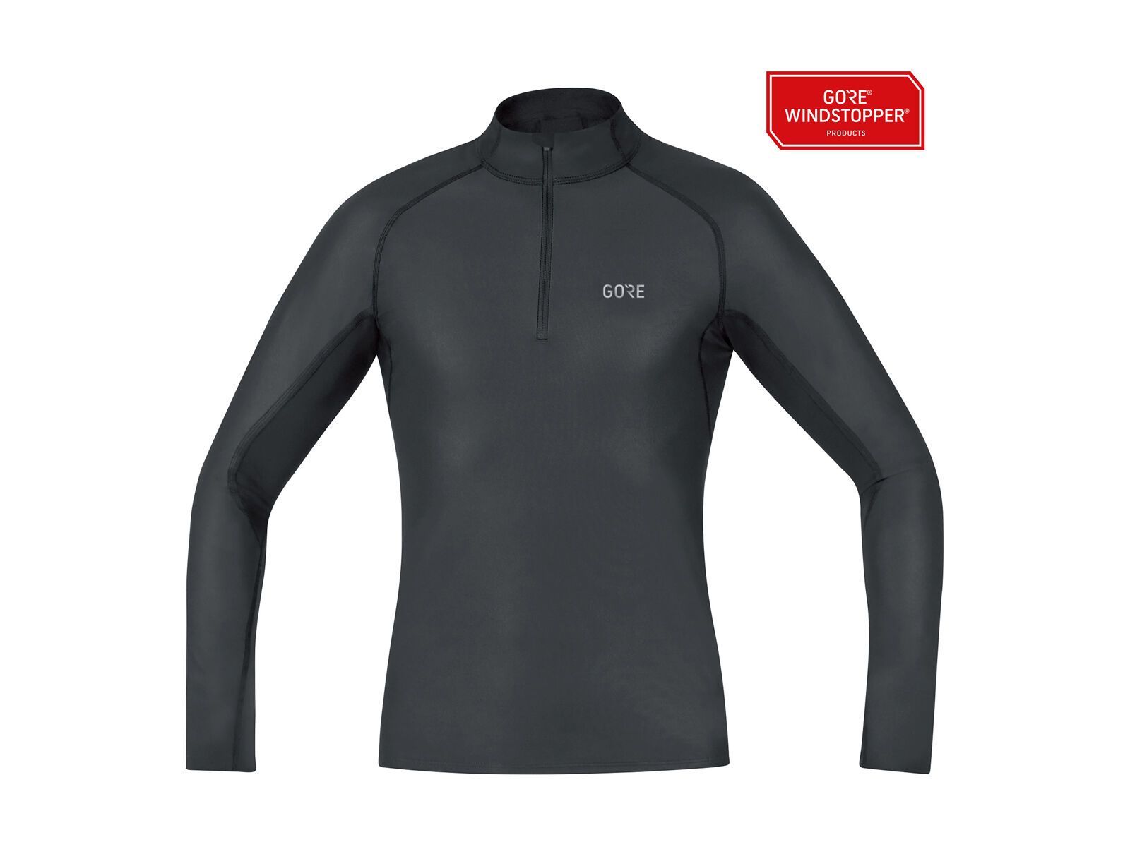 GOREWEAR M Windstopper Base Layer Thermo Stehkragenshirt, black - Bild 2
