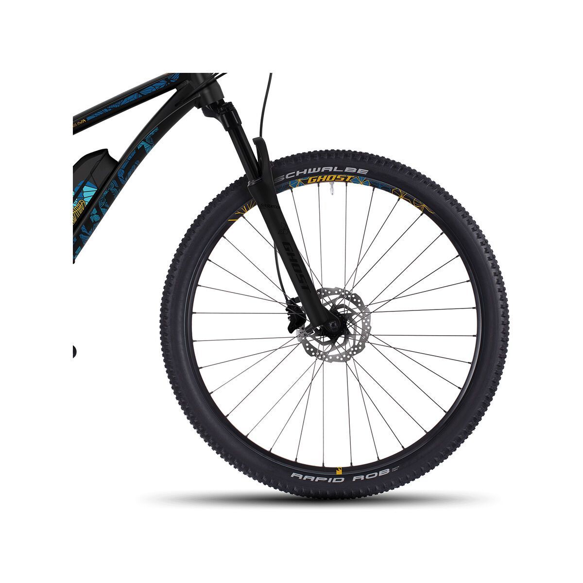 Ghost Hybride Lanao 4 AL 29, night black/arctic blue/amber yellow - Bild 2