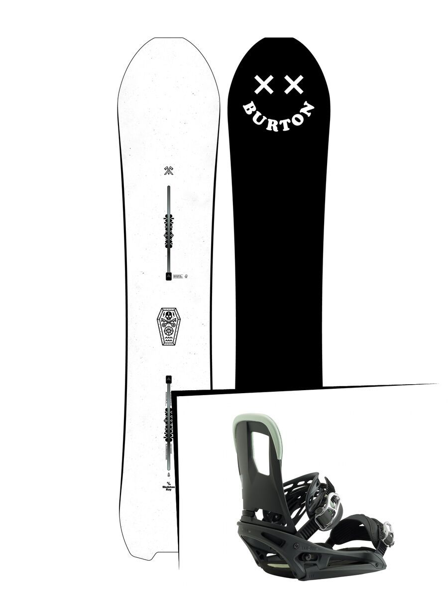 Set: Burton Skeleton Key 2019 + Burton Cartel EST salty shark - Bild 1