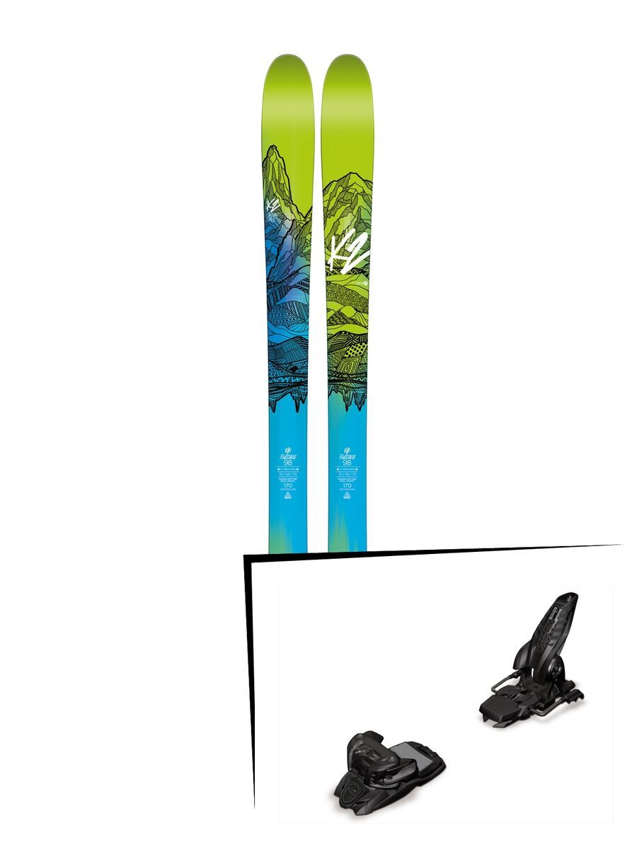 K2 SKI Set: FulLUVit 98 Ti 2016 + Marker Jester 16 - Bild 1