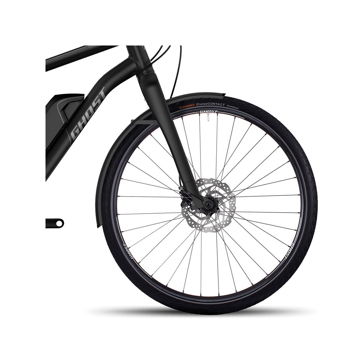 Ghost Hybride Square Trekking 6, night black/urban grey/neon red - Bild 2