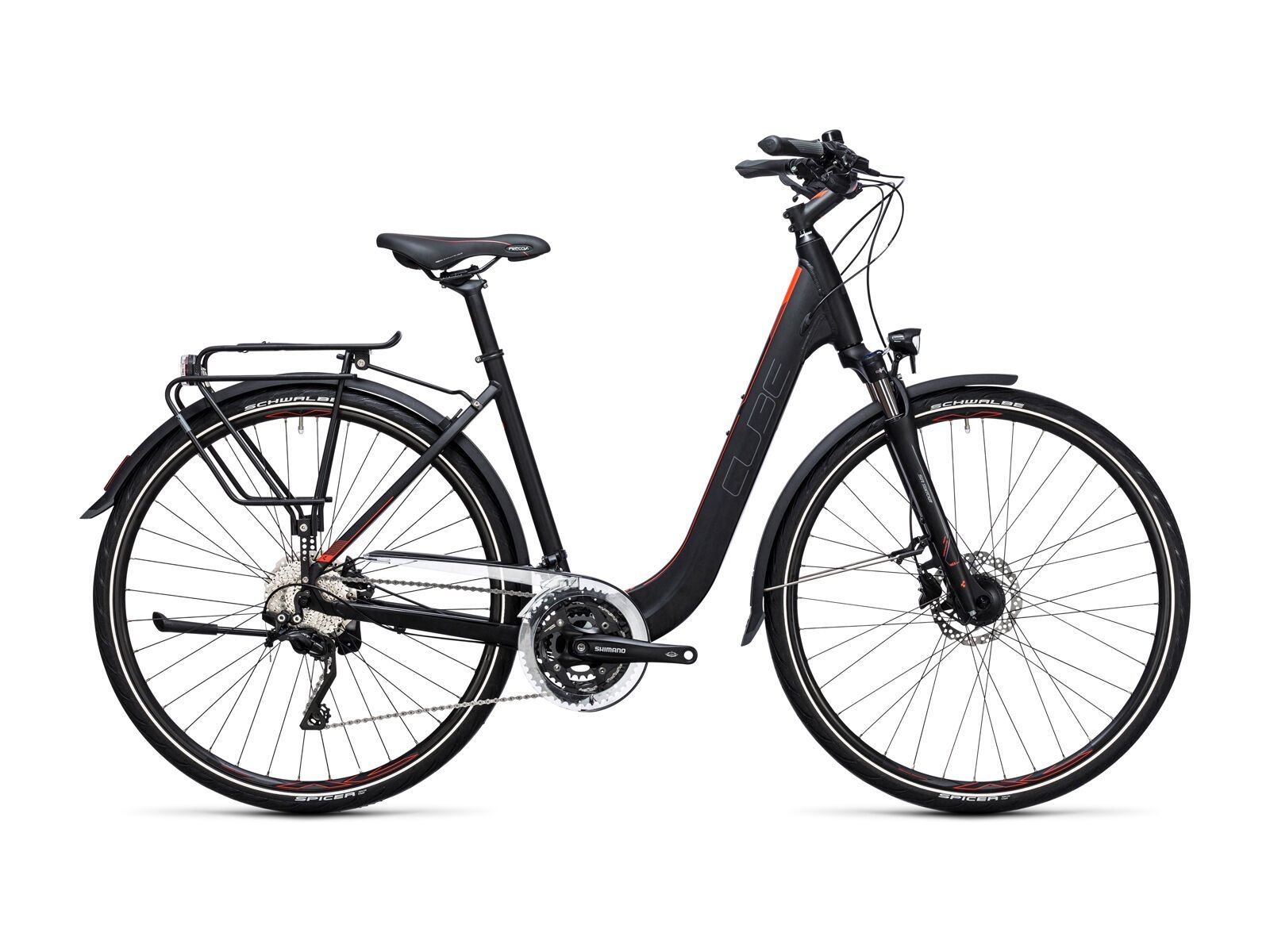 Cube Touring SL Easy Entry, black´n´flashred - Bild 1