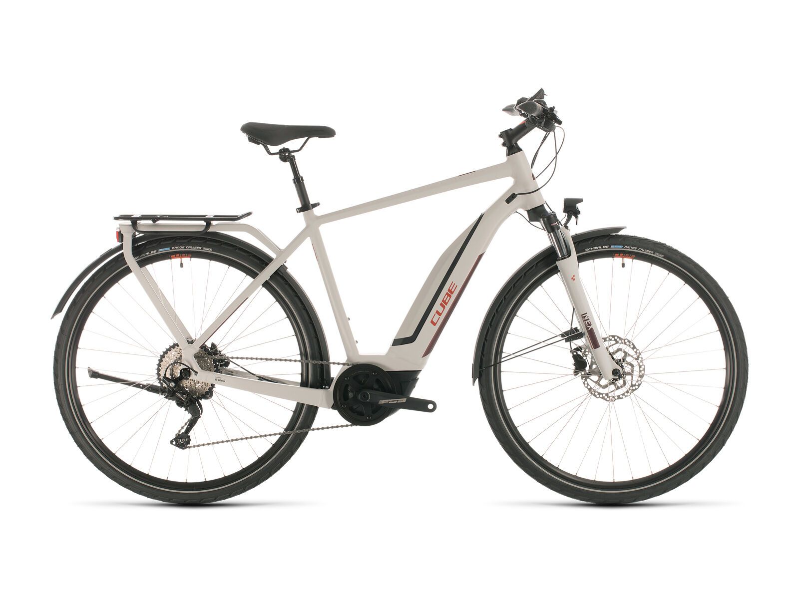 Cube Touring Hybrid Pro, grey´n´red - Bild 1